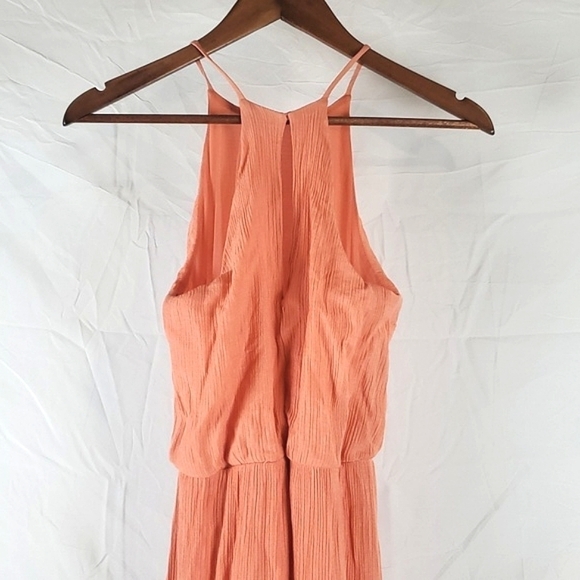 All In Favor Peach Pink‎ Midi Dress - Picture 9 of 11